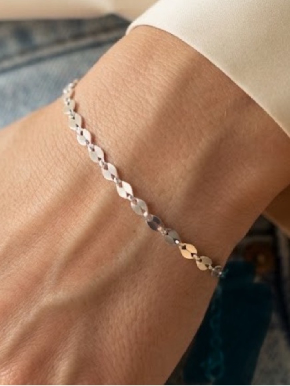 Delicate Silver Disc Chain Bracelet - Women's Jewelry silver 925